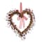 Glitzhome® 17" Valentine's Berry Heart Wreath